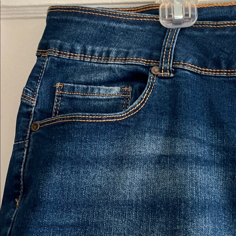 Sandpiper Dark Blue Denim Capri Size 22W - Picture 3 of 10